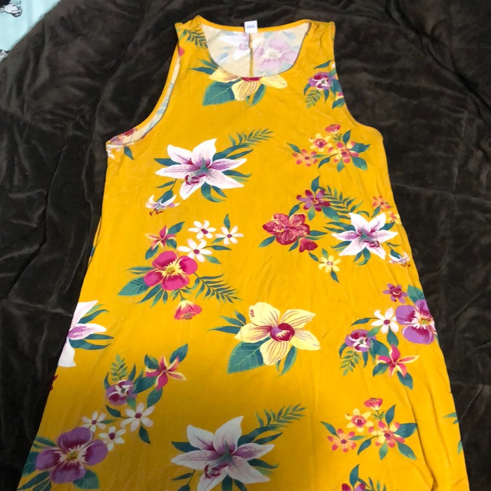 Old navy yellow floral dress